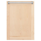 ZLINE 18 in. Tallac Series 3rd Rack Top Control Dishwasher with Unfinished Wood Panel, 51dBa (DWV-UF-18)