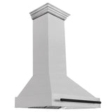 ZLINE Autograph Edition 36" Fingerprint Resistant Stainless Steel Range Hood with Matte Black Handle (8654SNZ-36-MB)