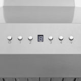 ZLINE 48" Ducted Wall Mount Range Hood in Fingerprint Resistant Stainless Steel (8KF2S-48)