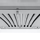 36" ZLINE CrownSound™Ducted Vent Island Mount Range Hood in Stainless Steel with Built-in Bluetooth Speakers (GL9iCRN-BT-36)