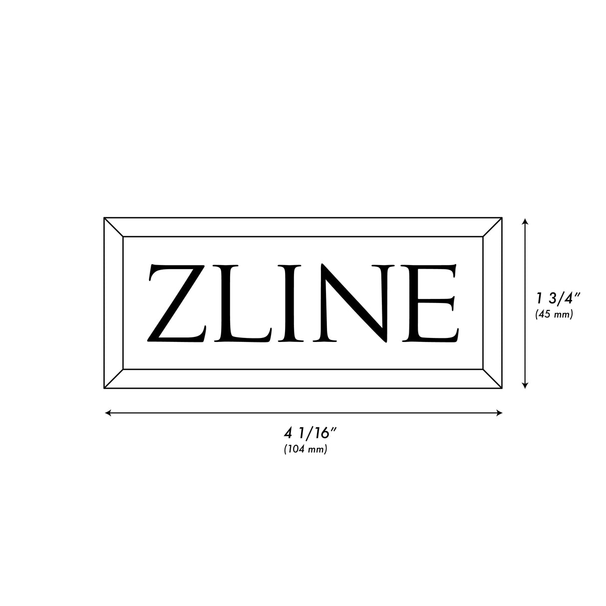 ZLINE Autograph Edition Badge Sample in Polished Gold (RAZ-BADGE-G)