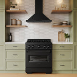 ZLINE 30" Convertible Vent Wall Mount Range Hood in Black Stainless Steel (BSKBN-30)
