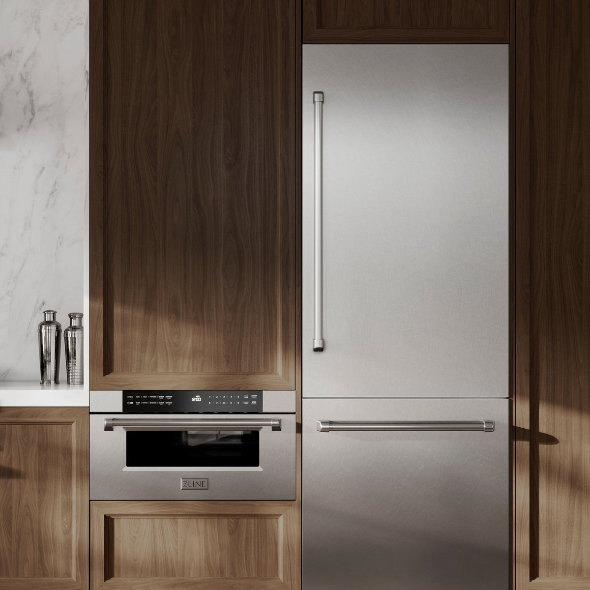 ZLINE 30 in. 1.2 cu. ft. Built-In Microwave Drawer in Fingerprint Resistant Stainless Steel (MWD-30-SS)
