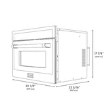 ZLINE 24" 1.6 cu ft. Built-in Convection Microwave Oven in Stainless Steel with Speed and Sensor Cooking (MWO-24)