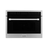ZLINE 24" 1.6 cu ft. Built-in Convection Microwave Oven in Stainless Steel with Speed and Sensor Cooking (MWO-24)