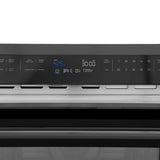 ZLINE 24" 1.6 cu ft. Built-in Convection Microwave Oven in Black Stainless Steel with Speed and Sensor Cooking (MWO-24-BS)