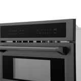 ZLINE 30” 1.6 cu ft. Built-in Convection Microwave Oven in Black Stainless Steel with Speed and Sensor Cooking (MWO-30-BS)