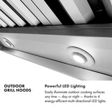 ZLINE 60 in. Island Mount Outdoor Grill Hood (GOi1-60)