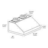 ZLINE 42 in. Under Cabinet Outdoor Grill Hood (GOU1-42)