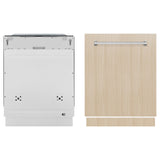 ZLINE 24 in. Monument Series 3rd Rack Top Touch Control Dishwasher in Custom Panel Ready with Stainless Steel Tub, 45dBa (DWMT-24)