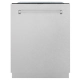 ZLINE 24 in. Monument Series 3rd Rack Top Touch Control Dishwasher with Fingerprint Resistant Stainless Steel Panel, 45dBa (DWMT-SN-24)
