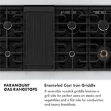ZLINE 48 in. Paramount Gas Rangetop with 8 Burners and Porcelain Cooktop in Stainless Steel (SRT48)