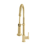 ZLINE Apollo Pull Down Spring Kitchen Faucet in Polished Gold (APL-KF-PG)