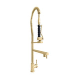 ZLINE Van Gogh Pull Down Spring Kitchen Faucet with Pot Filler in Polished Gold (VNG-KF-PG)