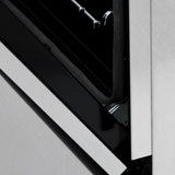 ZLINE 36 in. 4.6 cu. ft. Legacy Dual Fuel Range with Gas Cooktop and Electric Convection Oven in Satin Stainless Steel with 6 Brass Burners (RAS-SN-BR-36)