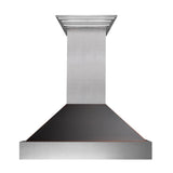 30" Ducted Fingerprint Resistant Stainless Steel Range Hood with Oil Rubbed Bronze Shell (8654ORB-30)