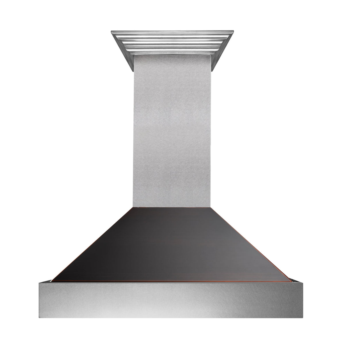 36" Ducted Fingerprint Resistant Stainless Steel Range Hood with Oil Rubbed Bronze Shell (8654ORB-36)