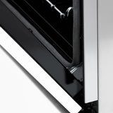 ZLINE 36 in. 4.6 cu. ft. Legacy Dual Fuel Range with 6 Burner Gas Cooktop and Electric Convection Oven in Satin Stainless Steel and White Matte Door (RAS-WM-36)