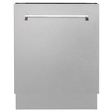 ZLINE 24 in. Tallac Series 3rd Rack Tall Tub Dishwasher with Satin Stainless Steel Panel and Stainless Steel Tub, 51dBa (DWV-SN-24)