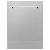 ZLINE 24 in. Tallac Series 3rd Rack Tall Tub Dishwasher with Satin Stainless Steel Panel and Stainless Steel Tub, 51dBa (DWV-SN-24)