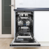 ZLINE 18 in. Tallac Series 3rd Rack Top Control Dishwasher with Satin Stainless Steel Panel and Stainless Steel Tub, 51dBa (DWV-SN-18)