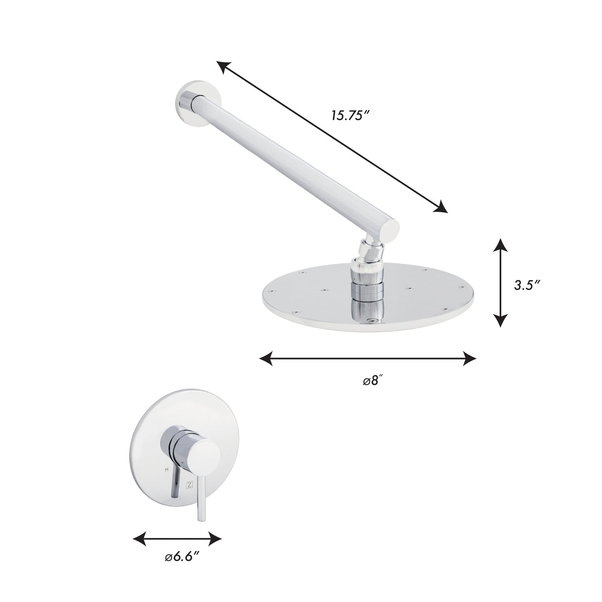 ZLINE El Dorado Shower Faucet in Chrome (ELD-SHF-CH)