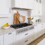 ZLINE 36 in. Legacy Gas Rangetop with 6 Brass Burners and Porcelain Cooktop in Stainless Steel (RT-BR-36)