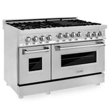 ZLINE 48 in. 6.0 cu. ft. Range with Natural Gas Stove and Natural Gas Oven in Stainless Steel (RG48)
