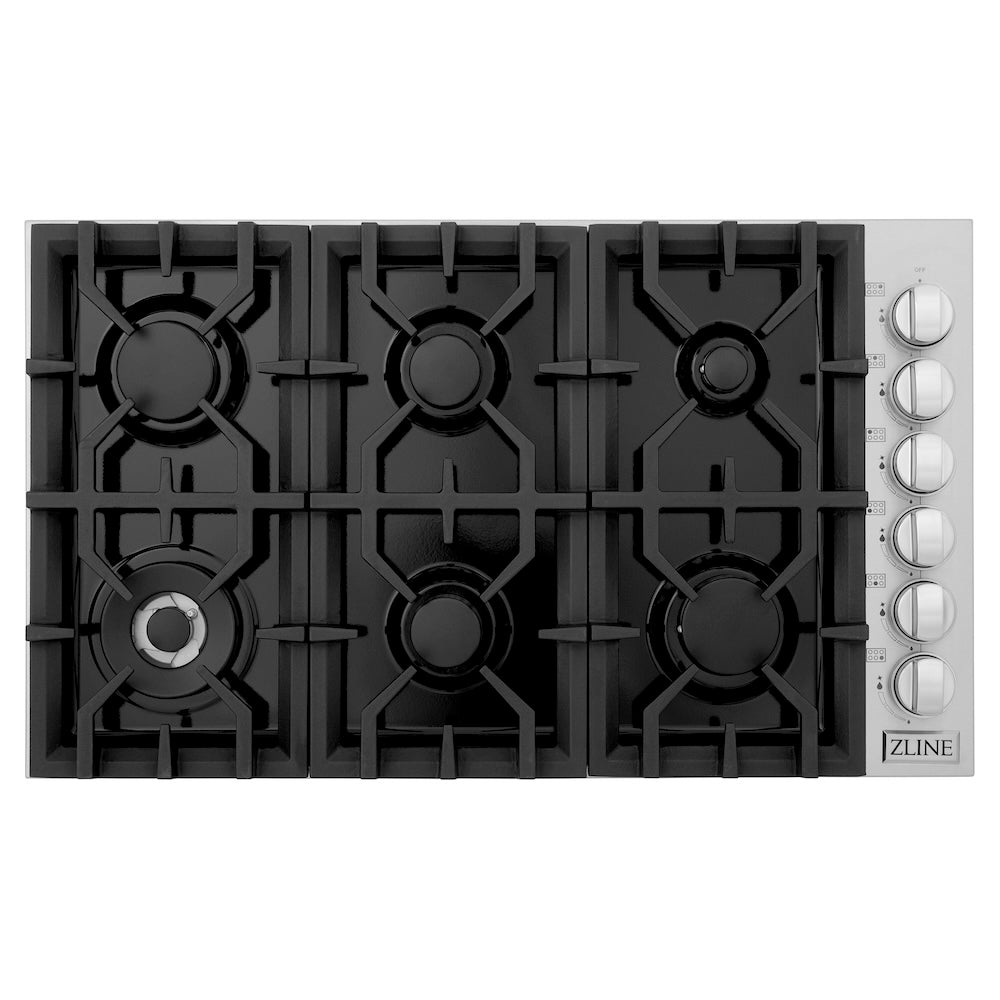 ZLINE 36" Gas Cooktop with 6 Gas Burners (RC36)