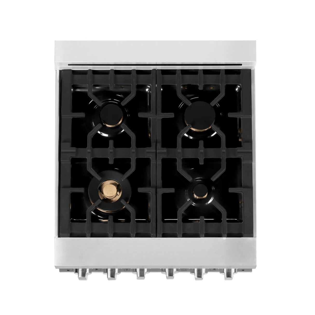 ZLINE 24 in. 2.8 cu. ft. Legacy Dual Fuel Range with 4 Burner Gas Cooktop and Electric Convection Oven