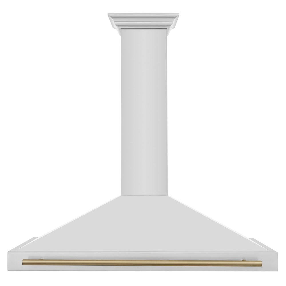 ZLINE 48 in. Autograph Edition Convertible Stainless Steel Range Hood with Stainless Steel Shell and Champagne Bronze Accents (KB4STZ-48-CB)