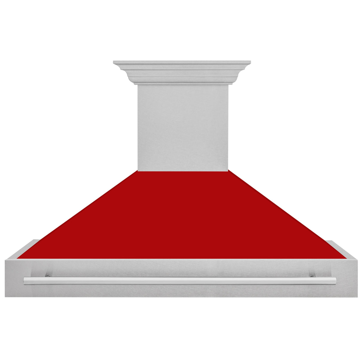 ZLINE 48" Fingerprint Resistant Stainless Steel Range Hood with Red Matte Shell (8654SNX-RM48)