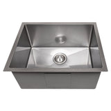 ZLINE 23 in. Meribel Undermount Single Bowl Satin Stainless Steel Kitchen Sink with Bottom Grid (SRS-23S)