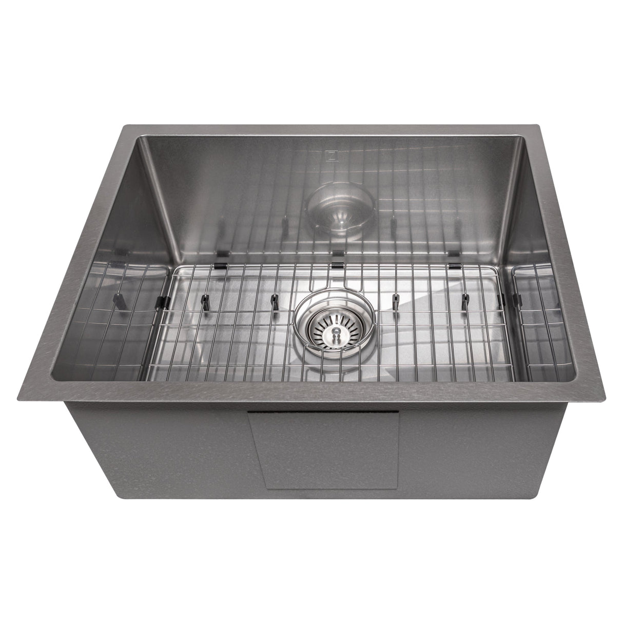 ZLINE 23 in. Meribel Undermount Single Bowl Satin Stainless Steel Kitchen Sink with Bottom Grid (SRS-23S)