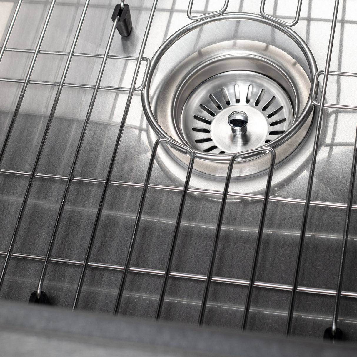 ZLINE 36 in. Meribel Undermount Single Bowl Satin Stainless Steel Kitchen Sink with Bottom Grid (SRS-36S)