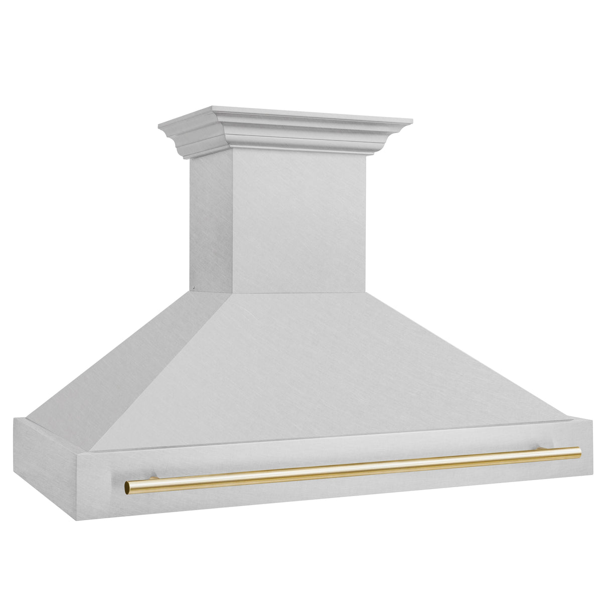 ZLINE Autograph Edition 48" Fingerprint Resistant Stainless Steel Range Hood with Polished Gold Handle (8654SNZ-48-G)