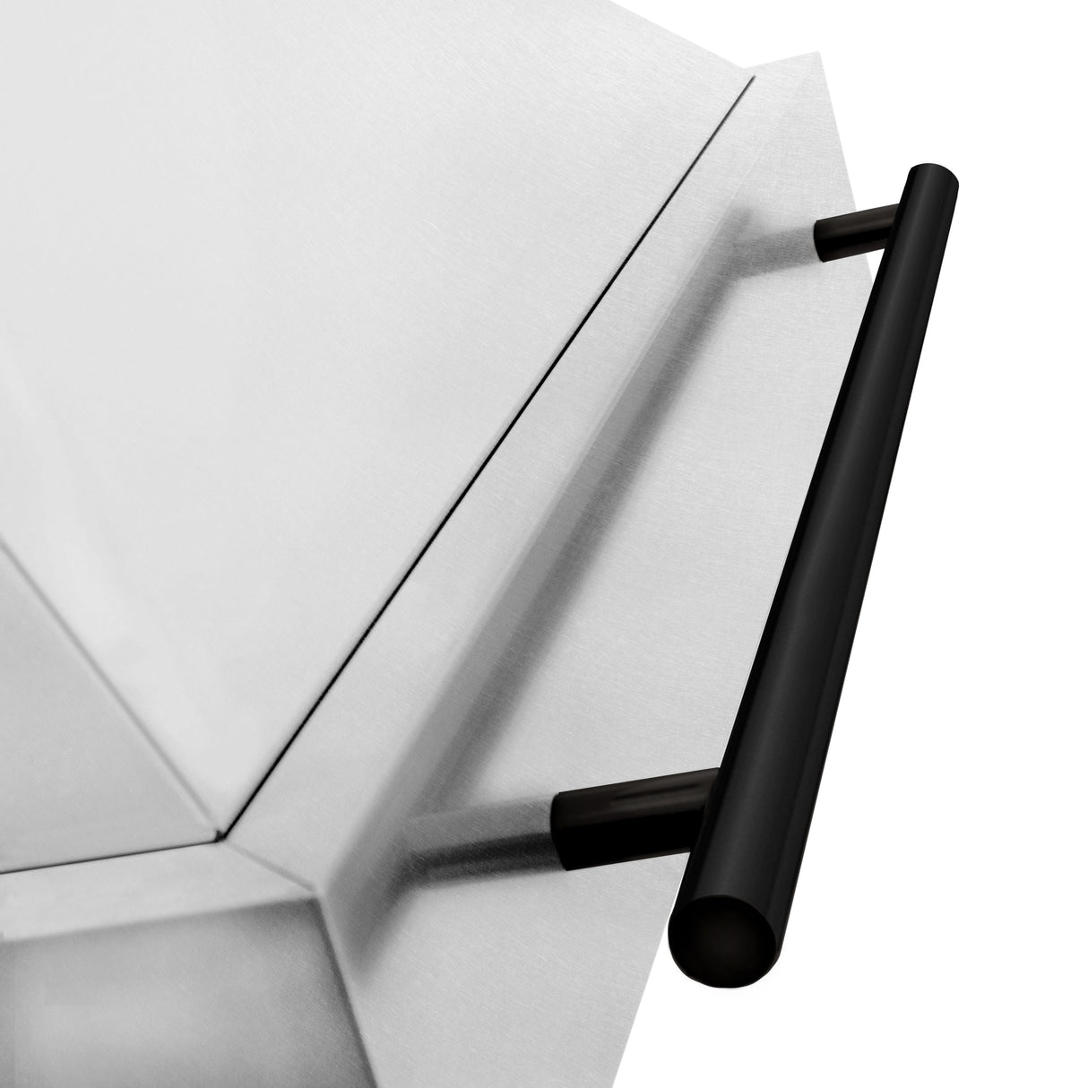ZLINE Autograph Edition 48" Fingerprint Resistant Stainless Steel Range Hood with Matte Black Handle (8654SNZ-48-MB)