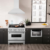 ZLINE 36" Convertible Vent Wall Mount Range Hood in Fingerprint Resistant Stainless Steel (8KL3S-36)