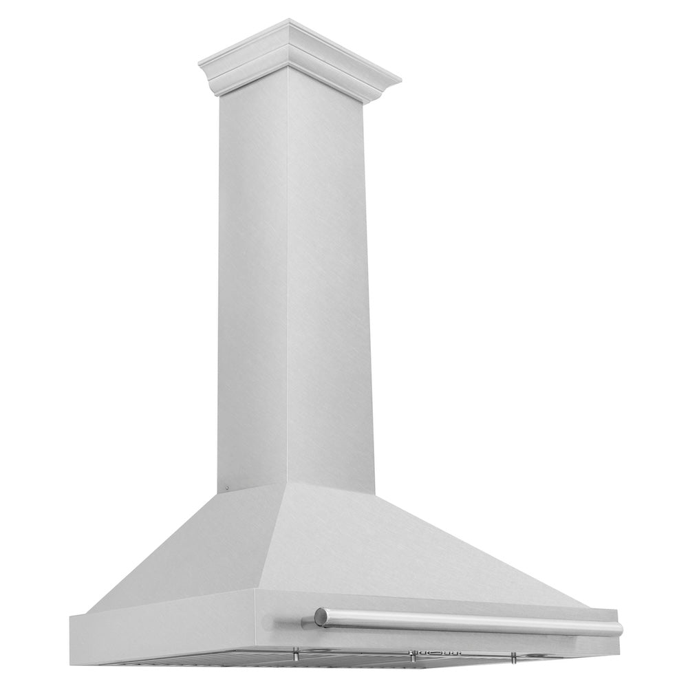 ZLINE 36 in. Convertible Fingerprint Resistant DuraSnow® Stainless Steel Range Hood with Stainless Steel Handle (KB4SNX-36)