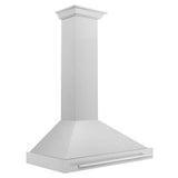 ZLINE 36 in. Convertible Fingerprint Resistant DuraSnow® Stainless Steel Range Hood with Stainless Steel Handle (KB4SNX-36)