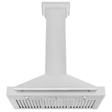 ZLINE 36 in. Convertible Fingerprint Resistant DuraSnow® Stainless Steel Range Hood with Stainless Steel Handle (KB4SNX-36)