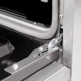ZLINE 48 in. 6.7 cu. ft. Select Double Oven Dual Fuel Range with 8 Burner Gas Cooktop in Satin Stainless Steel with Black Matte Doors (HDRS-BLM-48)
