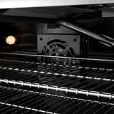 ZLINE Autograph Edition 30 in. 4.2 cu. ft. Select Gas Range with 4 Burner Cooktop and Convection Gas Oven in Satin Stainless Steel and Polished Gold Accents (HGRSZ-30-G)