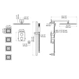 ZLINE Autograph Edition Crystal Bay Thermostatic Shower System with Body Jets in Polished Gold (CBY-SHS-T3-PG)