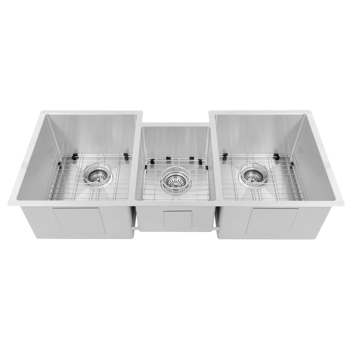 ZLINE 45 in. Breckenridge Undermount Triple Bowl Stainless Steel Kitchen Sink with Bottom Grid and Accessories (SLT-45)