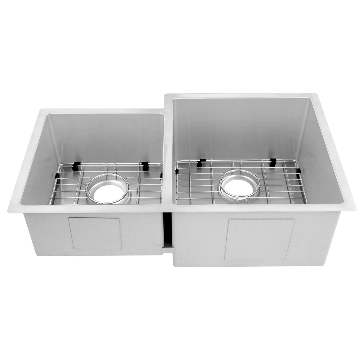 ZLINE 32 in. Jackson Undermount Double Bowl Stainless Steel Kitchen Sink with Bottom Grid (SRDL-32)