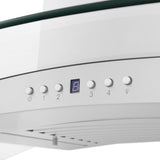ZLINE 48" Convertible Vent Convertible Vent Wall Mount Range Hood in Stainless Steel & Glass (KN4-48)
