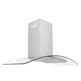 ZLINE 48" Convertible Vent Convertible Vent Wall Mount Range Hood in Stainless Steel & Glass (KN4-48)