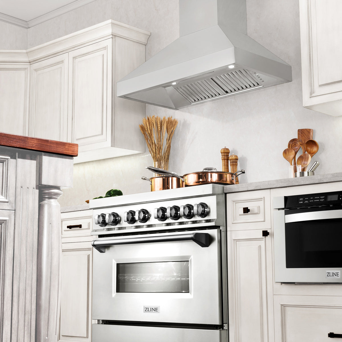 ZLINE 30" Professional Convertible Vent Wall Mount Range Hood in Stainless Steel (597-30)