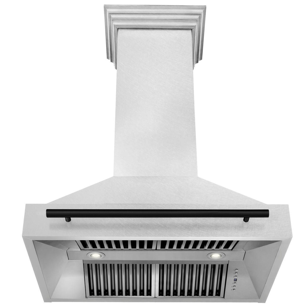 ZLINE 36" Fingerprint Resistant Stainless Steel Range Hood with White Matte Shell (8654SNX-WM36)